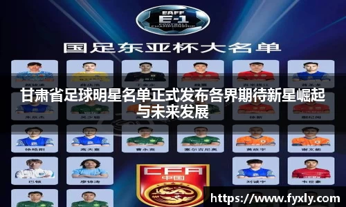 甘肃省足球明星名单正式发布各界期待新星崛起与未来发展